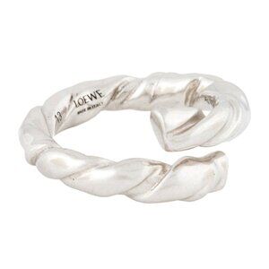 LOEWE NAPPA STERLING SILVER 925 TWIST BAND RING